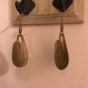 Vintage copper design earrings